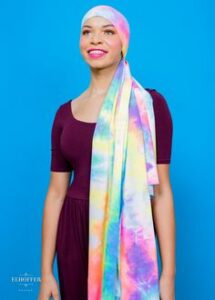 Blair Imani x Neon Rainbow Spandex Scarf - Elhoffer Design