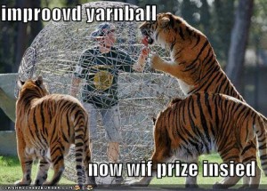 Improovd yarnball now wif prize insied