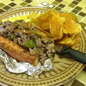 New Day GF Cafe Cheesesteak
